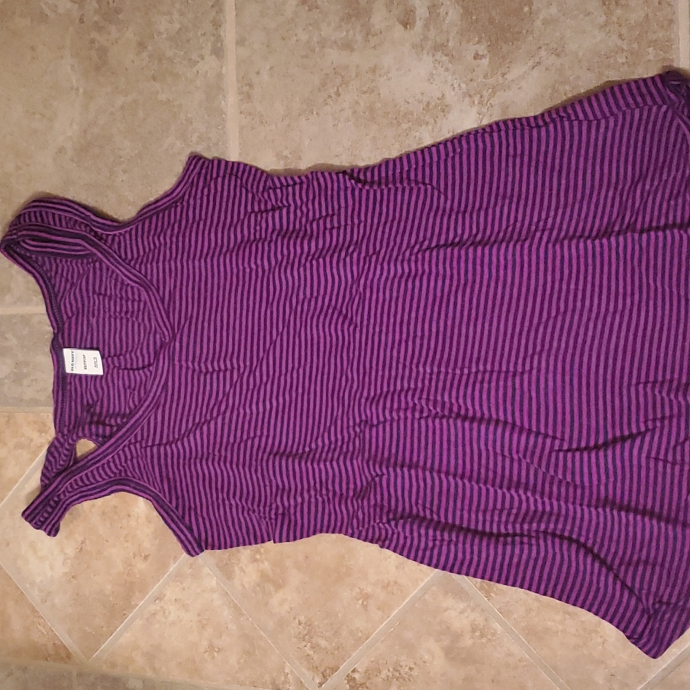 Old Navy blue/pink stripe tank top size XS